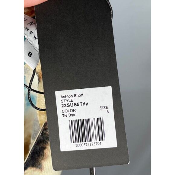 HUNTER BELL Sz 8 Ashton Shorts Tie Dye Linen Blend NWT - Picture 4 of 9